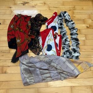 Colorful Scarf Collection bundle of 5
